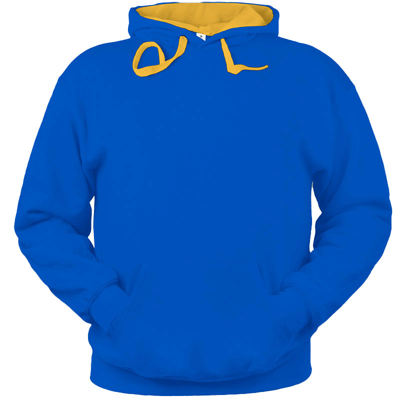 Sudadera Capucha Contrastada Hombre Frontal